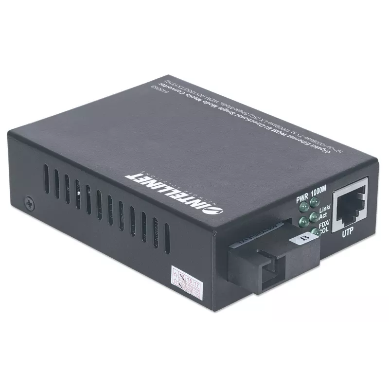 Conversor de suporte Intellinet Gigabit Ethernet WDM bidirecional 545068