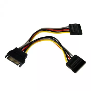 Cabo adaptador divisor de alimentação SATA em Y StarTech.com 15 cm - M/F