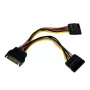 Cabo adaptador divisor de alimentação SATA em Y StarTech.com 15 cm - M/F