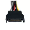 Cabo adaptador divisor de alimentação SATA em Y StarTech.com 15 cm - M/F