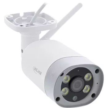 InLine SmartHome Câmara HD de exterior com luz LED, IP66