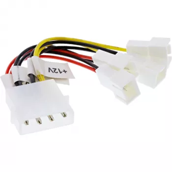 Cabo adaptador para ventoinhas InLine 2x 12V e 2x 5V para 4 ventoinhas 33005B