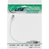 Cabo de rede InLine, S/FTP (PiMf), Cat.8.1, 2000MHz, sem halogéneos, branco, 0,25 m