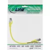 Cabo de rede InLine, S/FTP (PiMf), Cat.8.1, 2000 MHz, sem halogéneos, amarelo, 0,25 m