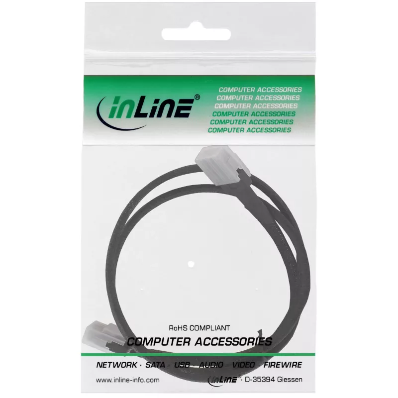 Cabo SAS interno InLine, Mini-SAS SFF-8087 para Mini-SAS SFF-8087, com Sideband, 1 m
