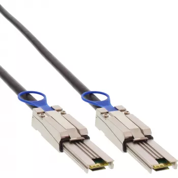 Cabo SAS InLine, Mini-SAS 26 pinos SFF-8088 para Mini-SAS 26 pinos SFF-8088, 0,5 m