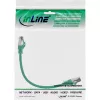 Cabo de rede InLine, S/FTP (PiMf), Cat.8.1, 2000 MHz, sem halogéneos, verde, 0,3 m