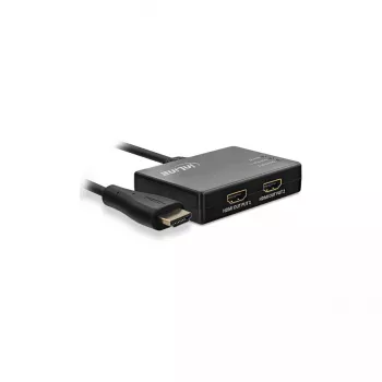 Splitter de cabo InLine HDMI 2 portas, 4K/60Hz, com cabo de alimentação USB, 0,5 m