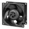 Ventoinha ARCTIC S8038-10K 80 mm 102 cfm rolamento de esferas duplo preto
