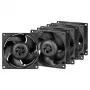 Ventoinha ARCTIC S8038-10K 80 mm 102 cfm rolamento de esferas duplo preto