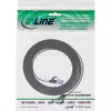 Cabo de rede plano InLine, U/FTP, Cat.6A, TPE sem halogéneos, preto, 2 m