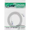 Cabo patch InLine plano, U/FTP, Cat.6A, TPE sem halogéneos, branco, 3 m