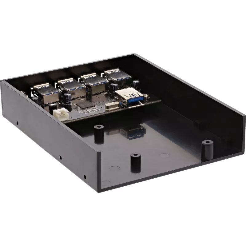 Hub de painel USB 3.0 InLine de 4 portas para baía de disquete de 3,5