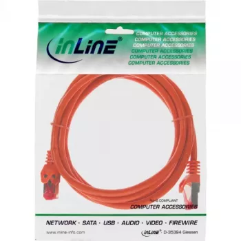 Cabo patch InLine S/FTP PiMF Cat.6 250MHz PVC cobre laranja 0,5 m
