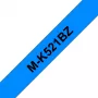 Fita de etiquetagem Brother M-K521B preto sobre azul
