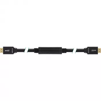 Cabo HDMI InLine High Speed com Ethernet, ativo, M/M, preto, contactos dourados, 40 m