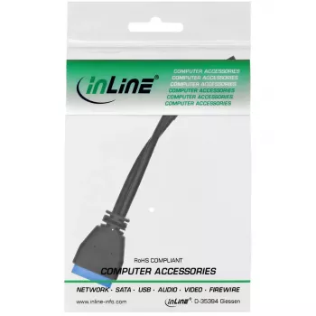 Cabo de header USB interno InLine USB 2.0 para 3.0 33449I