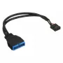Cabo de header USB interno InLine USB 2.0 para 3.0 33449I