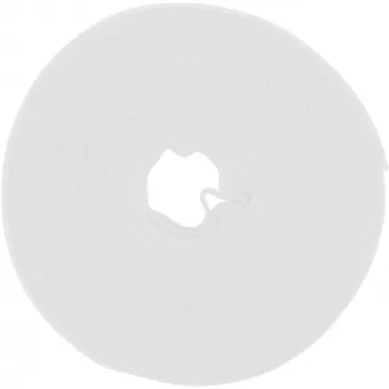 Abraçadeira de velcro InLine 10 m × 16 mm branco – abraçadeira de velcro reutilizável