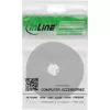 Abraçadeira de velcro InLine 10 m × 16 mm branco – abraçadeira de velcro reutilizável