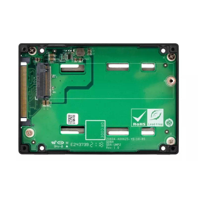 QNAP - QDA-UMP4 - Adaptador de interface - M.2 - PCIe 4.0 x4 (NVMe) - U.2