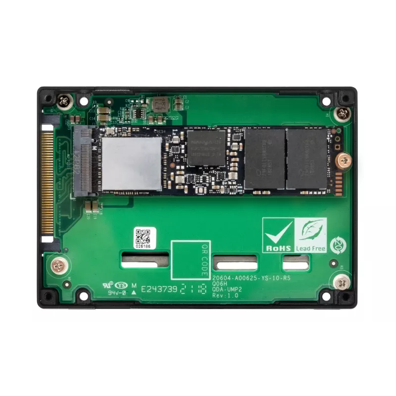 QNAP - QDA-UMP4 - Adaptador de interface - M.2 - PCIe 4.0 x4 (NVMe) - U.2