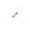 Fita de etiquetagem Brother TC101 12mm preto sobre transparente