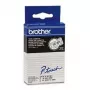 Fita de etiquetagem Brother TC101 12mm preto sobre transparente