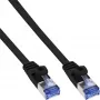 Cabo de rede plano InLine U/FTP Cat.6A preto 1,5 m