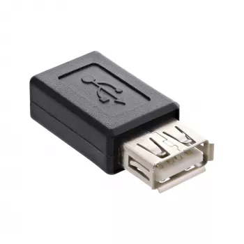 Adaptador Micro-USB InLine 31613 conector fêmea USB-A para conector fêmea Micro-USB-B