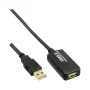 Cabo repetidor de sinal ativo InLine USB 2.0 Type-A ficha / A conector fêmea, 5 m