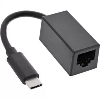 Cabo adaptador de rede InLine USB 3.2 Gigabit Ethernet, USB-C