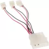 Cabo adaptador para ventoinha de PC InLine 12V / 5V para até 3 ventoinhas 33005A