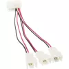 Cabo adaptador para ventoinha de PC InLine 12V / 5V para até 3 ventoinhas 33005A