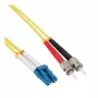 Cabo de fibra ótica duplex LC/ST InLine 9/125µm OS2 10m