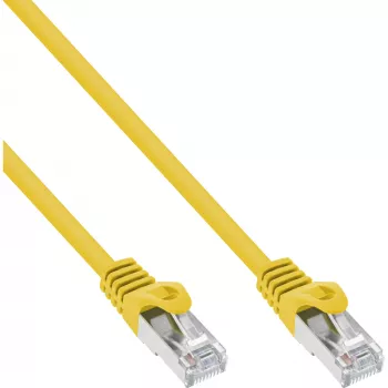 Cabo de rede SF/UTP Cat.5e amarelo 0,5m InLine