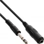 Extensão de jack 6,3 mm estéreo macho/fêmea 5 m InLine 99935A