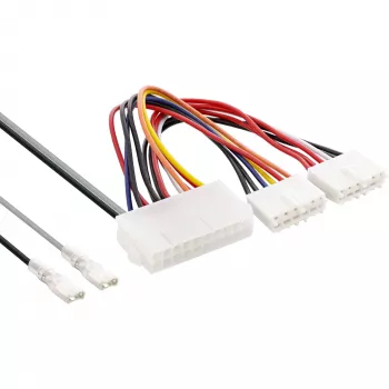 Adaptador de alimentação interno InLine 20 pinos fonte ATX para P8/P9 placa-mãe AT + interruptor 20/0,80m