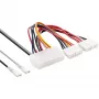 Adaptador de alimentação interno InLine 20 pinos fonte ATX para P8/P9 placa-mãe AT + interruptor 20/0,80m
