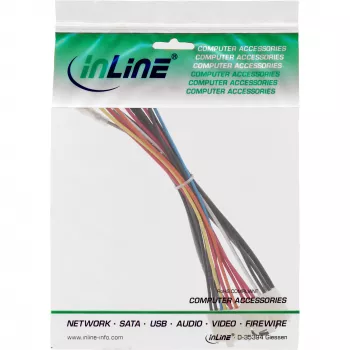 Adaptador de alimentação interno InLine 20 pinos fonte ATX para P8/P9 placa-mãe AT + interruptor 20/0,80m