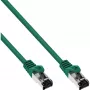 Cabo de rede InLine, S/FTP (PiMf), Cat.8.1, 2000MHz, sem halogéneos, verde, 3m