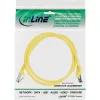 Cabo de rede InLine, S/FTP (PiMf), Cat.8.1, 2000 MHz, sem halogéneos, amarelo, 1 m