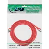 Cabo de patch InLine, S/FTP (PiMf), Cat.8.1, 2000MHz, sem halogéneos, vermelho, 5m