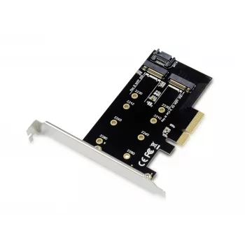 Adaptador Conceptronic EMRICK 2 em 1 M.2 SSD PCIe SATA AHCI NVMe