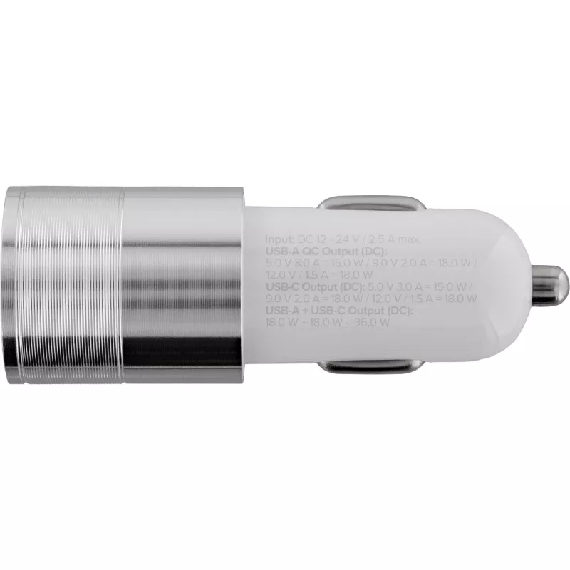 Carregador de automóvel USB InLine adaptador de alimentação Quick Charge 3.0, branco