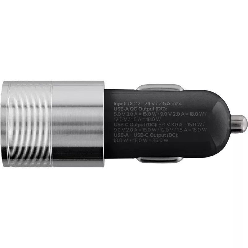 Carregador de automóvel USB InLine fonte de alimentação Quick Charge 3.0, preto