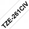Fita de etiquetagem Brother TZE261CIV preto sobre branco
