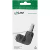 Adaptador DC InLine 5,5×2,5 mm ficha angular macho–fêmea, entrada 5 V, interior, preto