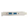 Adaptador StarTech.com de 2 portas USB 3.0 Type-A para chapa de slot, IDC, USB 3.2 Gen 1 (3.1 Gen 1), azul, aço inoxidável, 0,5 m, CE, REACH, 500 mm