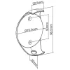 Suporte de parede InLine Google Home Mini 23178A